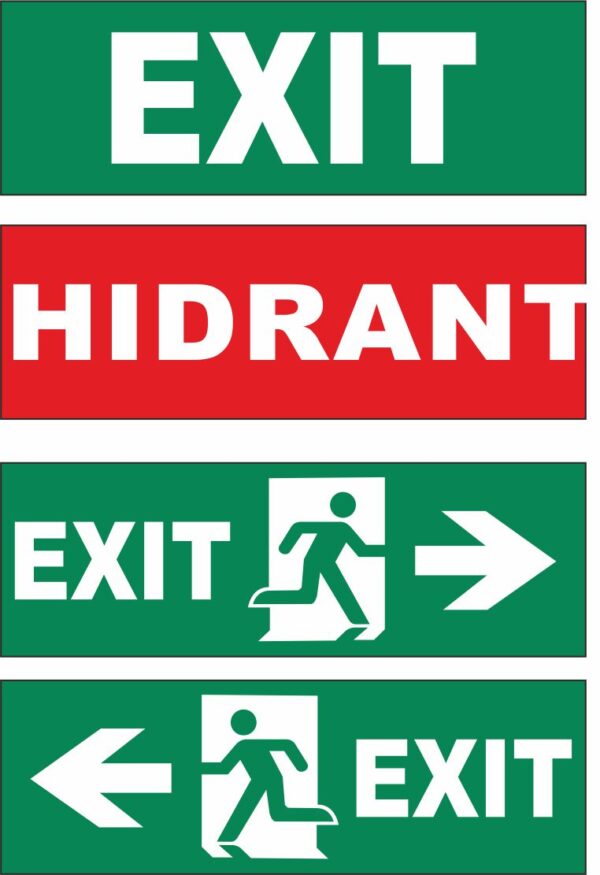 Autocolant Lampa Exit 16 LED