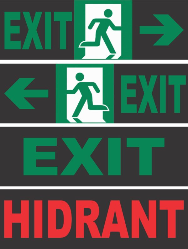 Autocolant Lampa Exit 30 LED