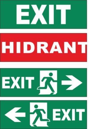 Autocolant Lampa Exit 60 LED