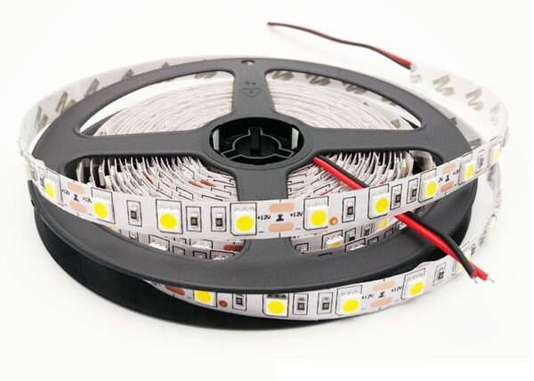 Banda LED 12V, 14.4W/M 60LED/m IP20, R5050 4100K - rola 5m
