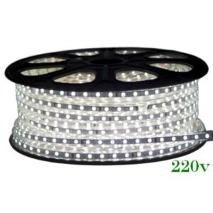Banda LED 220V 2700K, 12W/m, Ip65, 120LED/M 3014