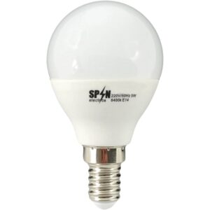 Bec Bl LED Sferic E14, model glob G45, 3W=25W, 6400K, lumina rece