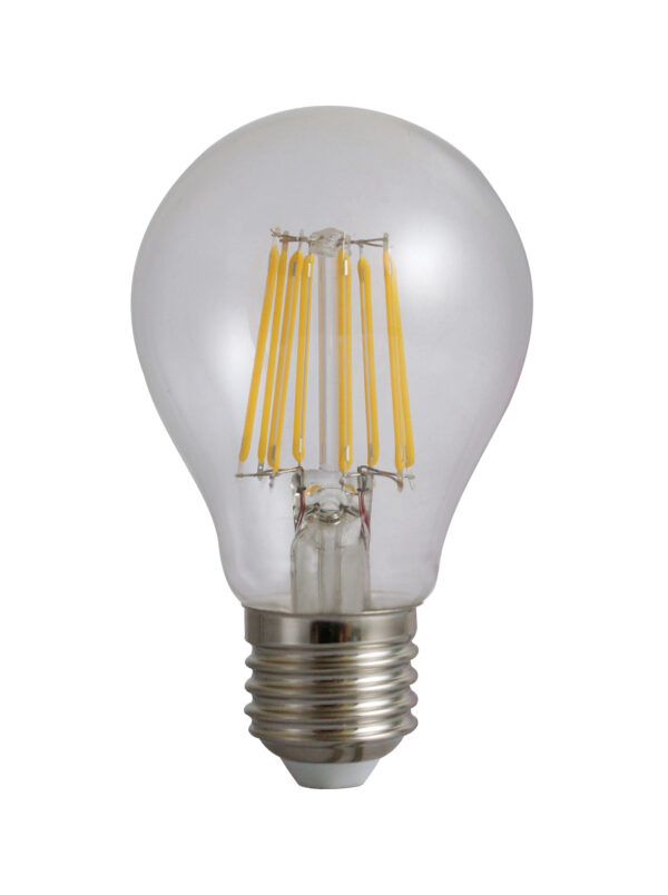 Bec Filament E27, model A60, 10W=100W, 3000K, lumina calda