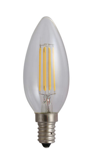 Bec Filament Lumanare E14, 4W=45W, 6500K, lumina rece, 480Lm