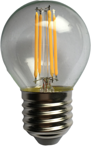 Bec Filament Sferic E27, 4W=45W, 3000K, lumina calda