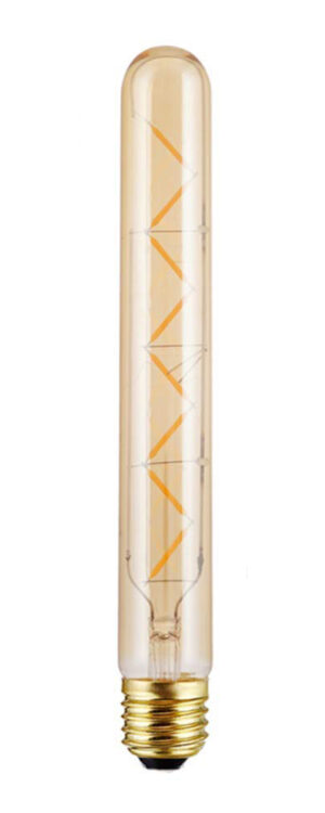 Bec LED Filament Amber E27/8W/800LM/2500K T30x300