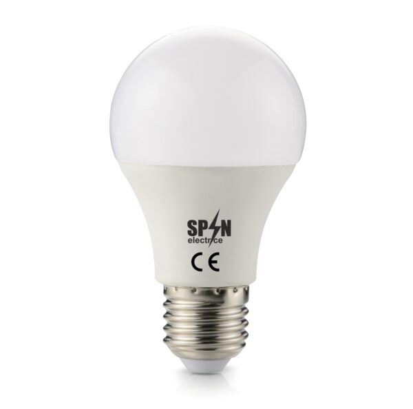 Bec LED E27, model glob A60, 6W=45W, 6400K, lumina rece, 24V DC, 420Lm