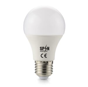 Bec LED E27, model glob A60, 8W=65W, 6400K, lumina rece, 12V DC, 560Lm