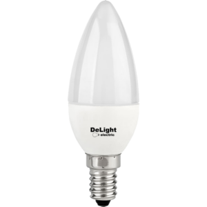 Bec LED Lumanare E14, model C37, 6W=50W, 2700K, lumina calda