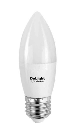 Bec LED Lumanare E27, model C37, 9W=80W, 2700K, lumina calda