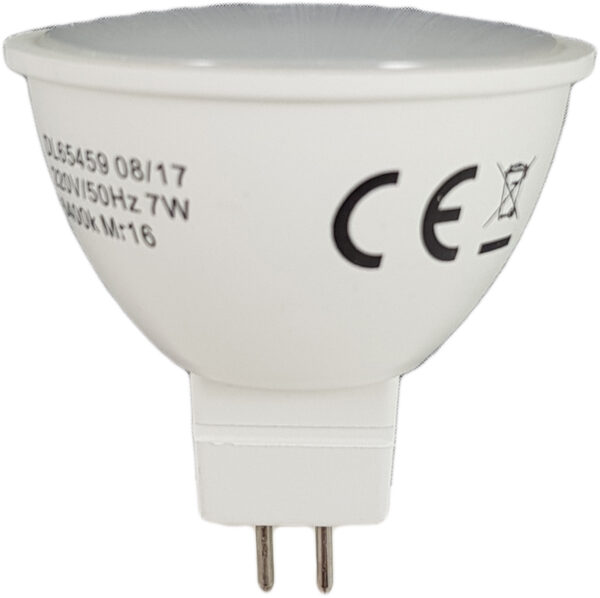 Bec LED MR16, model R50, 7W=55W, 2700K, lumina calda