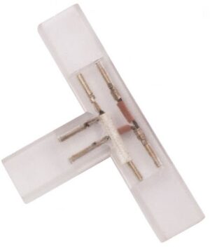 Conector prelungire banda LED, tip T, 220V, 2835