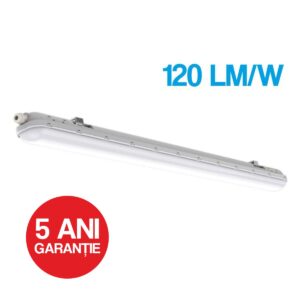 Corp LED 48W, 6500K, lumina rece, IP65, 1500Mm, 120LM/W - garantie 5 ani