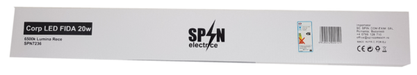 Corp LED Fida aluminiu, 40W=80W, 6400K, lumina rece - imagine 5