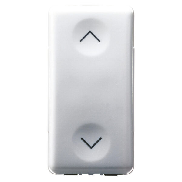 Intrerupator modular cu revenire interblocat Gewiss GW20521, alb - 1 modul