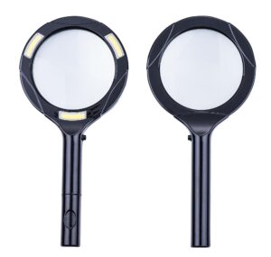 Lupa cu 3 LEDuri cob 2w cu baterii 2XR6