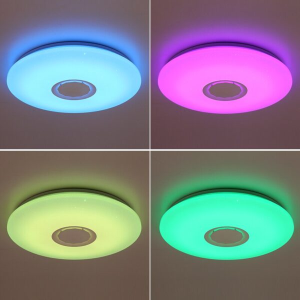 Plafoniera LED SMART cu muzica, Ø390, 30W, RGB+W