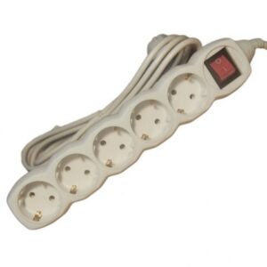 Prelungitor 3M 5P Cp+Intrerupator