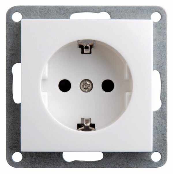Priza Simpla 2P+E, Spin Top, Alba