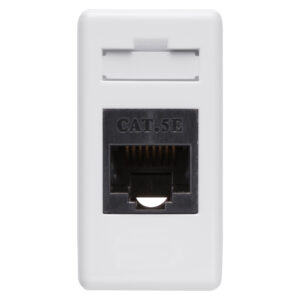 Priza date (adaptor) RJ45 CAT5 (UTP) Gewiss GW20271, alb - 1 modul