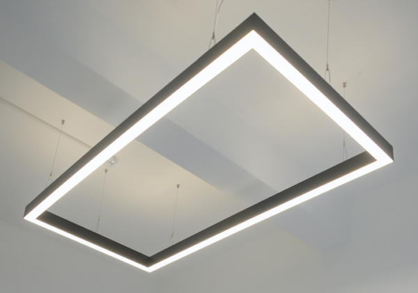 Corp LED liniar suspendat 90grade, interconectabil, 8W, 5000K, negru - imagine 2