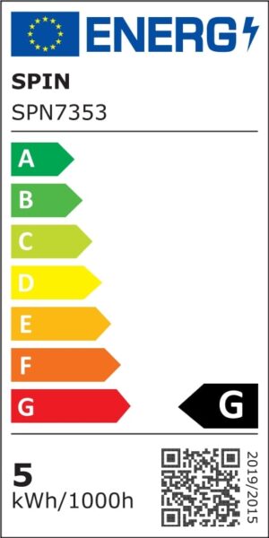 Spot LED COB Rotund alb, Ø95, 5W=40W, 6500K, lumina rece