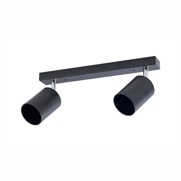 Spot Liniar Regrabil Negru 2XGU10 450mm