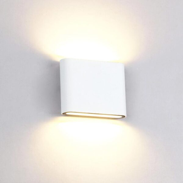 Aplica LED de exterior extra-plata, 6W=40W, 3000K, lumina calda, 540Lm, IP65 - imagine 2