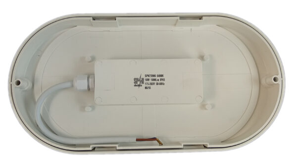 Aplica LED BAT Ovala 18W=162W, 3000K, lumina calda, cu protectie IP65 - imagine 3