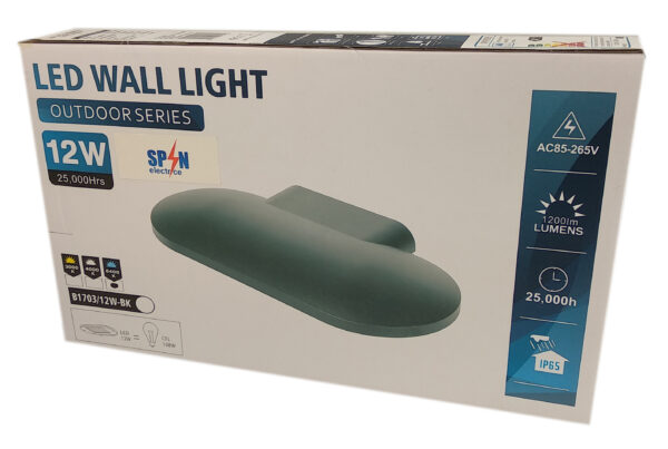 Aplica LED Perete 300x160mm 12W=108W 3000K, lumina calda, cu protectie IP65 - imagine 3
