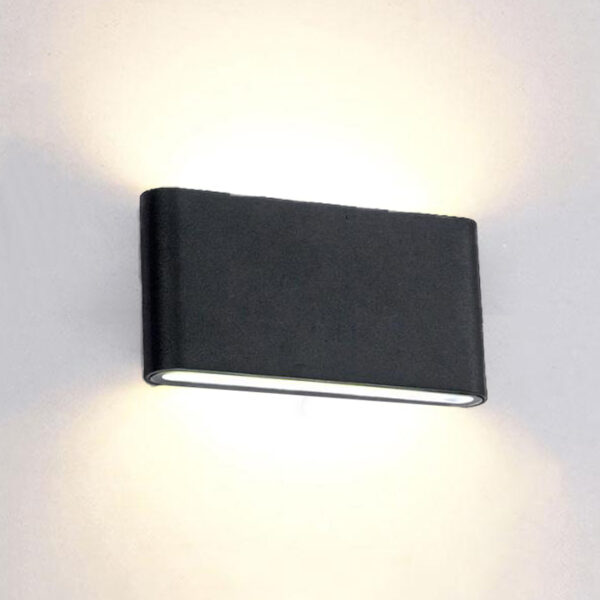 Aplica LED de exterior extra-plata, 12W=75W, 3000K, lumina calda, 1080Lm, IP65 - imagine 2