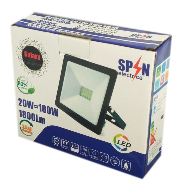 Proiector LED SMD Galaxy, 10W=50W, 3000K, lumina calda - imagine 4