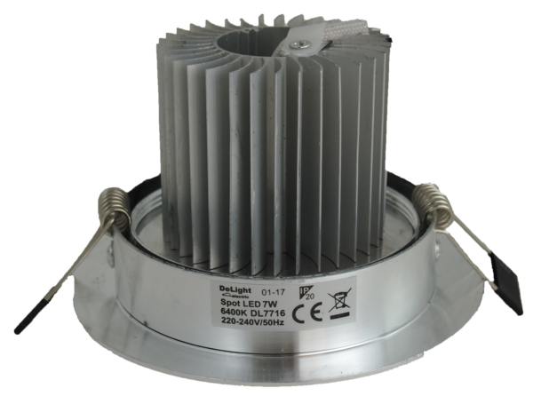 Spot LED aluminiu Fi109, 7W 6400K, lumina rece - imagine 2