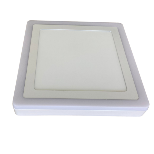 Spot LED Patrat Aplicat Doua Culori 18+6W 3000k-6500k Trei Functii