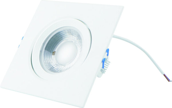 Spot LED Patrat COB alb, 9W=160W, 6500K, lumina rece