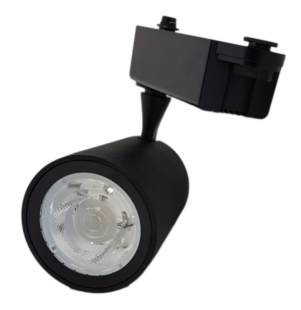 Spot Sina Negru 30W=300W, 3000K, lumina calda