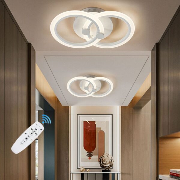 LUSTRA LED CERCURI 36W CU 2 BRATE 3 CULORI+IR 400mm x 100mm - imagine 2