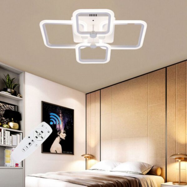 LUSTRA LED PATRATE 80W CU 4 BRATE 3 CULORI+IR 600x120mm - imagine 2