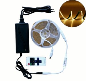 Kit Banda LED COB cu Telecomanda 300LED/m 10W/m 3000K 12V - lumina calda