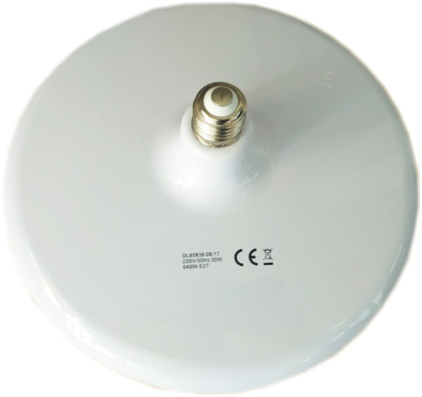 Bec LED E27 model UFO, 30W=200W, 6400K, lumina rece - imagine 3