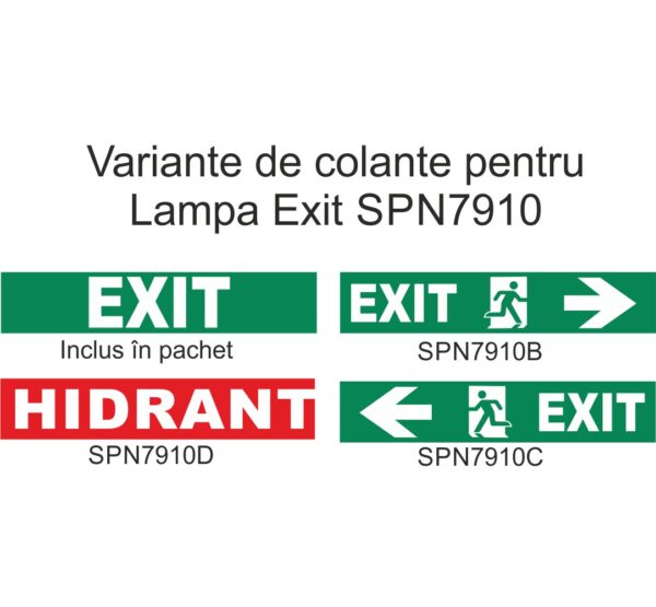 Autocolant Lampa Exit 60 LED - imagine 2