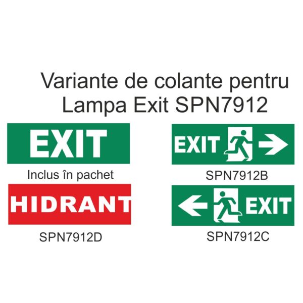 LAMPA EXIT 16 LED 6500K IP65 - imagine 2