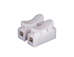 Conector rapid clipsare 2poli alb