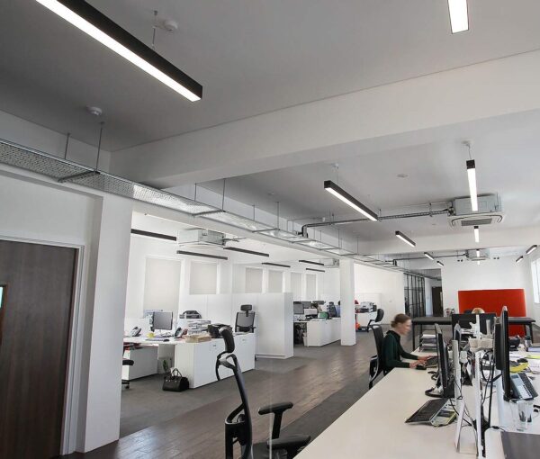 Corp LED liniar, 40W, 5000K, 120 cm, negru - imagine 3
