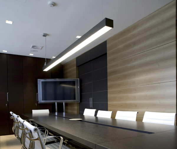 Corp LED liniar, 40W, 5000K, 120 cm, negru - imagine 2