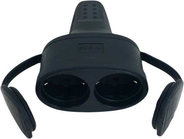 Cupla Dubla cu Cp, Cauciuc, Ip44 - imagine 2