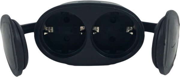 Cupla Dubla cu Cp, Cauciuc, Ip44 - imagine 5