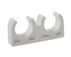 Clema dubla pentru tub pvc 16mm