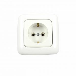 Priza simpla cu contact de protectie ELCO - montaj ingropat