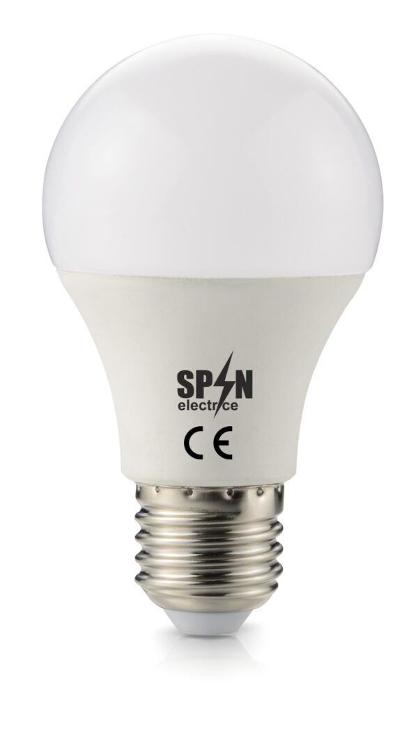 Bec LED E27, model glob A60, 8W=70W, 6400K, lumina rece, 880Lm